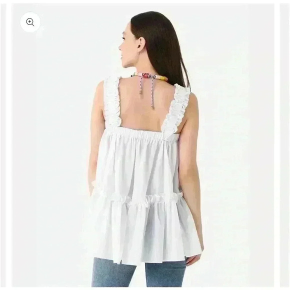 Brogger Olive Top in White Small NWT - Picture 3 of 8